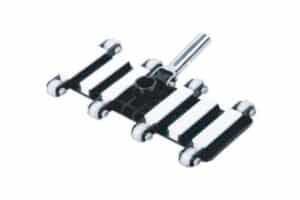 CARRO ASPIRADOR 8 RUEDAS LUJO ACERO NEGRO