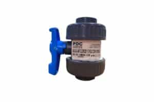 VALVULA ANTICLORO AZUL AAA 0.5 PULG CON UNIVERSALES